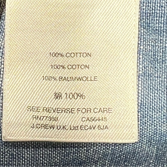 J. CREW Point Sur Seaside Chambray Drawstring Shorts Women's Size XS - Picture 15 of 16